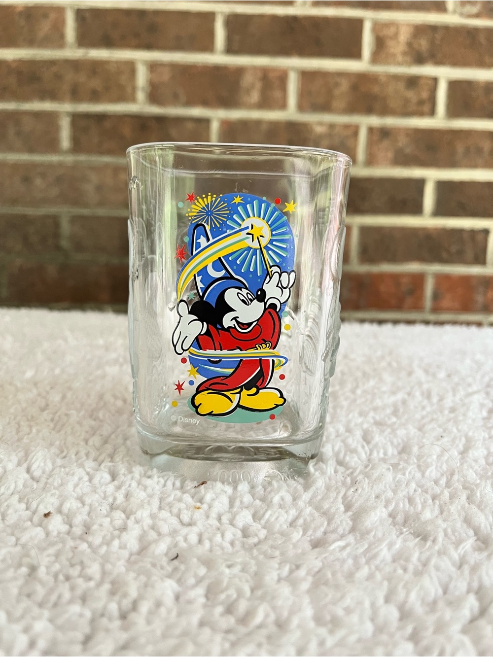 Walt Disney World 2000 Celebration  McDonalds Mickey Mouse Commemorative Glass